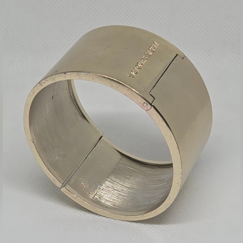 Victoria’s Secret Gold Cuff Bracelet w/ Crystal Stud Accents – Statement - Picture 10 of 10